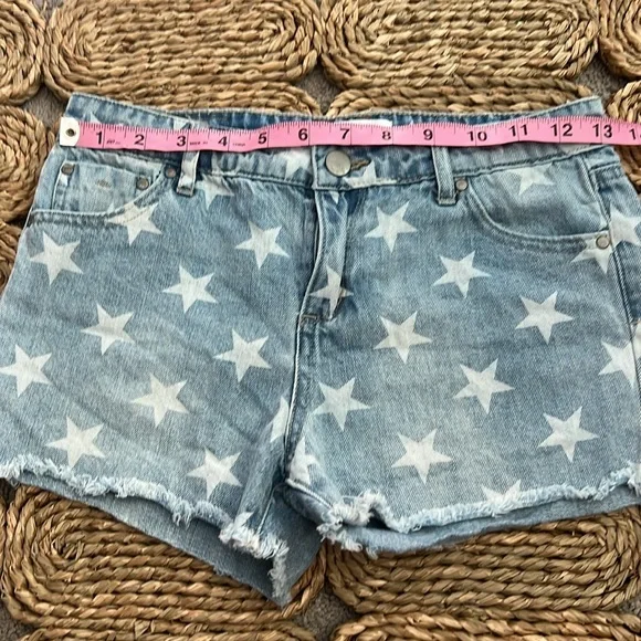 RSQ Collective Star Print Girls Denim Shorts • Size 14 - Picture 2 of 10